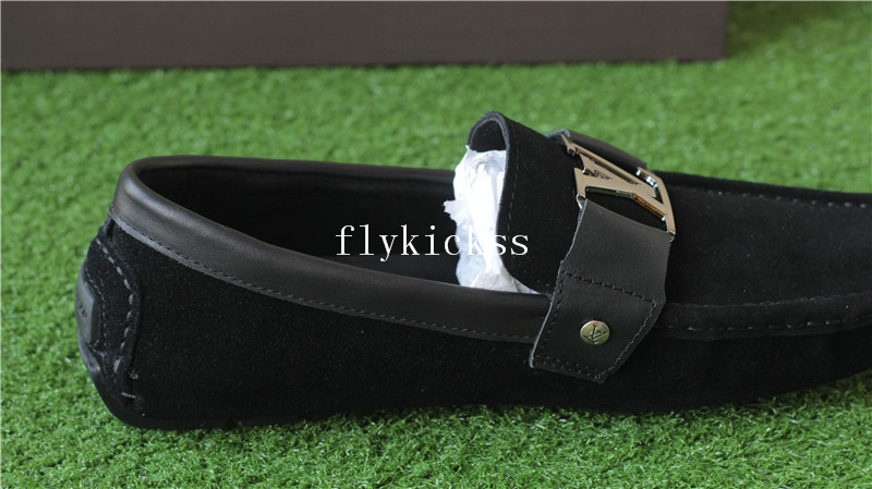 LVS Shoes Black Suede